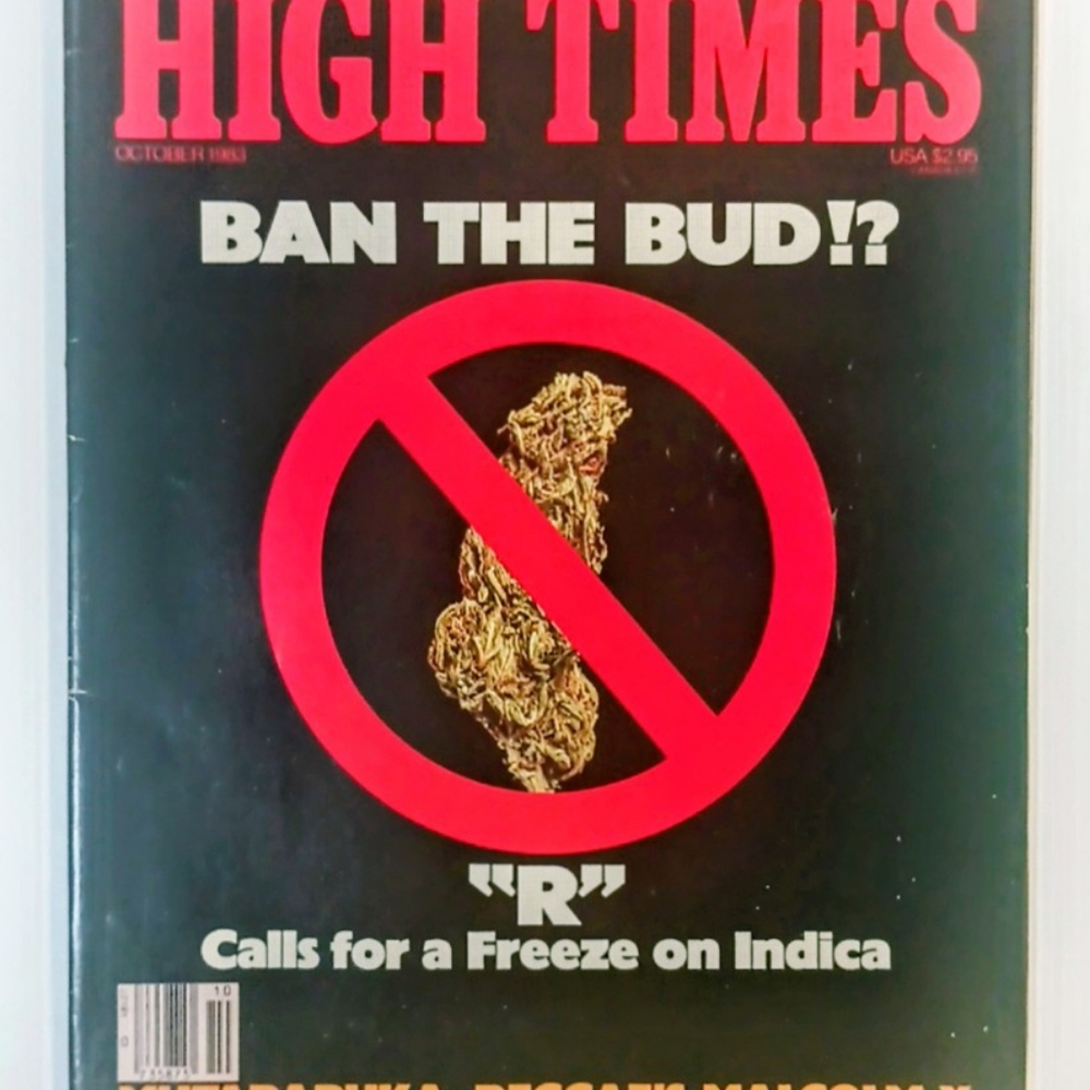 Vtg High Times Magazine October 1983 Issue 98 Ban The Bud Marijuana Beer Brew